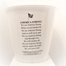 Load image into Gallery viewer, America Strong Poetry Wastebasket