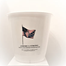 Load image into Gallery viewer, America Strong Poetry Wastebasket