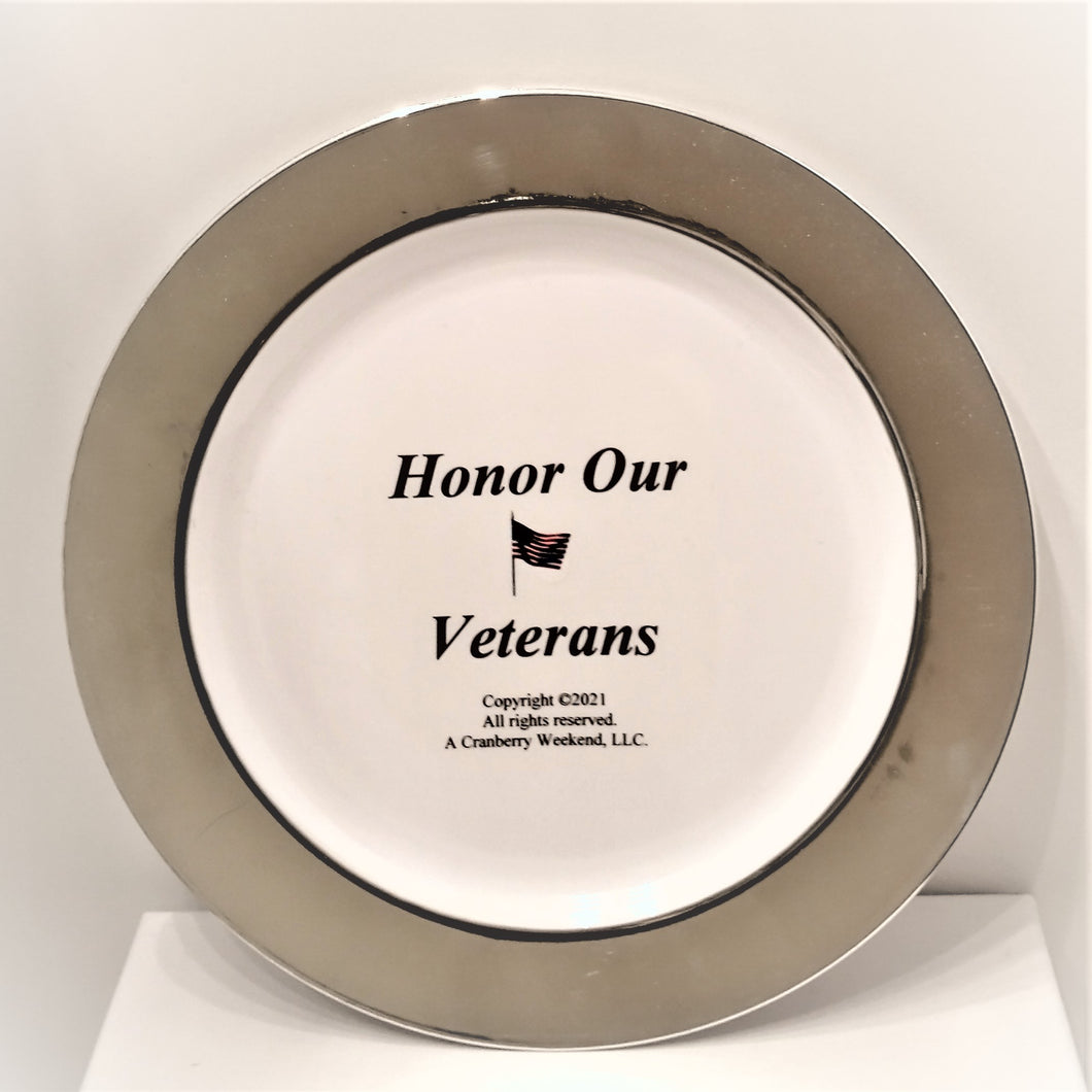 Honor Our Veterans  Plate