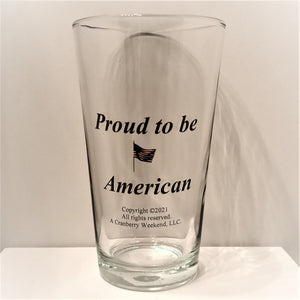 Proud To Be An American 16oz Cooler Glass