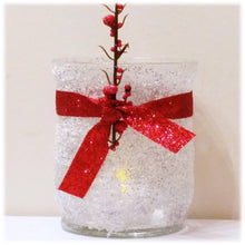 Load image into Gallery viewer, Frosted Glitter Candle Holder